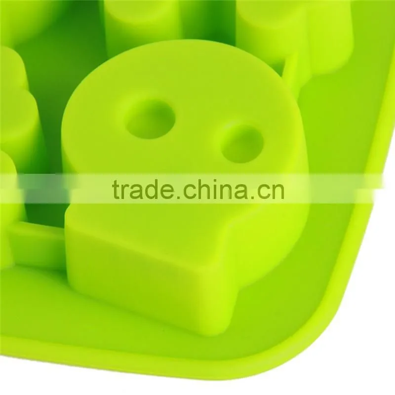 2 COLOR Freeze Ice Cube Tray Skull Mould Mold Cooking Tools Cookie Cutter Ice Molds Ice Trays Ice Cream Tools hot selling