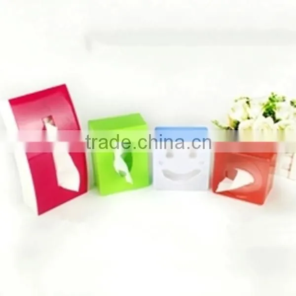 plastic tissue box, be used in hotel, colorized plastic tissue box