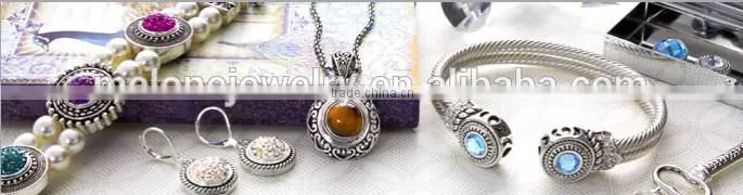 Shining Aqua And Clear Crystal Button Snap For Ginger Snap Jewelry