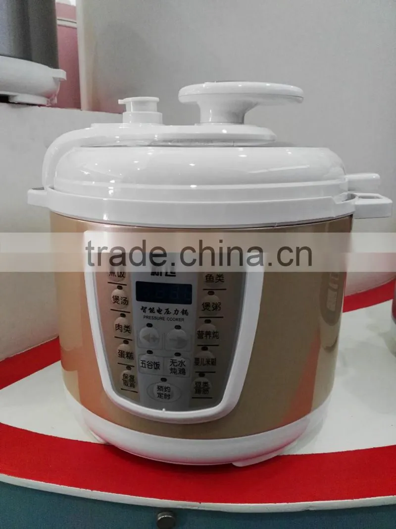 2016 home appliance import 3D heating golden purple 5L electric cookware pressure cooker 8-in-1 multi cookers enjoy