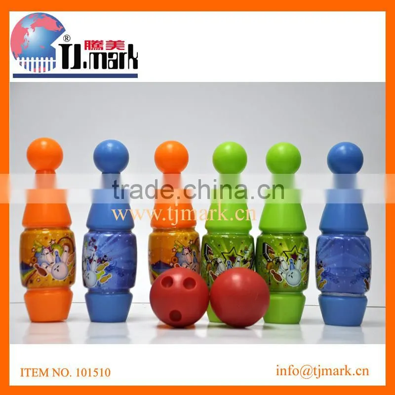 Plastic cartoon bowling ball game set