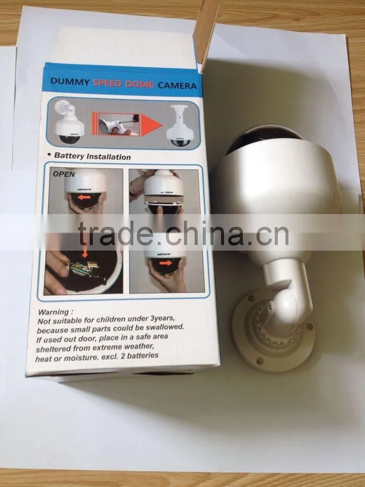 Simulated Dummy Blinking Rotate Dome CCTV Security Camera anti-theft