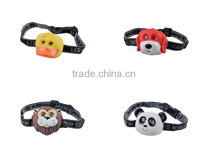Promotional gifts animal headlight led plastic headlamp