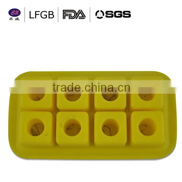 Wholesale FDA grade nonstick 4 cavities silicone ice tray
