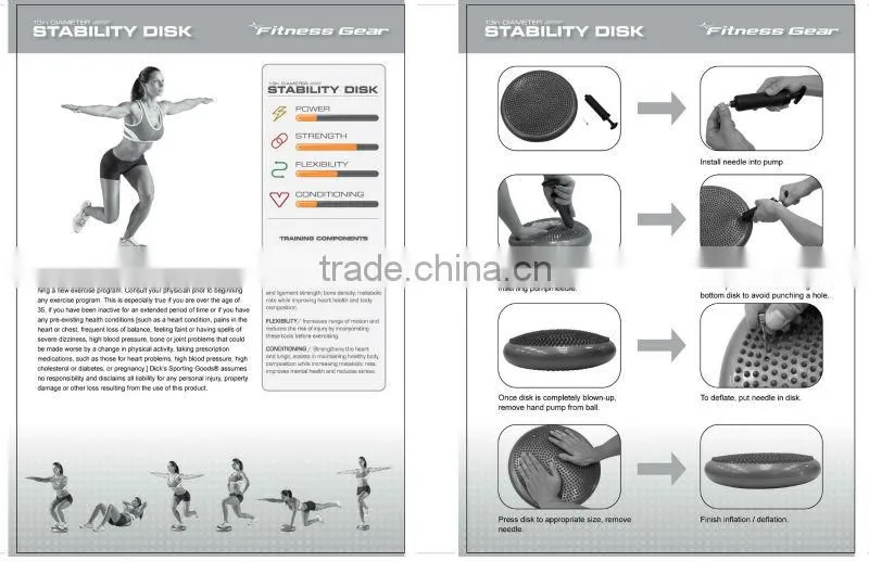 Exercise disc,Balance disc,Stability cushion,