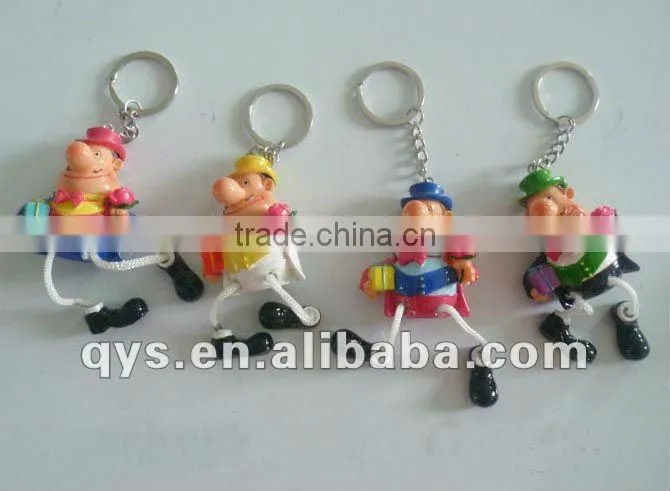 girl doll floating keychain