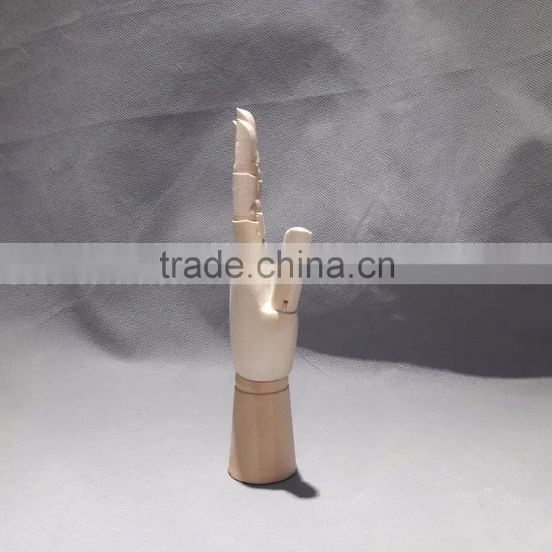 Novelty Cartoon Joint Wooden Hand for Decoration,Lovely Jointed Mannequin Hand Wood Doll Collectible Toys Free Shipping