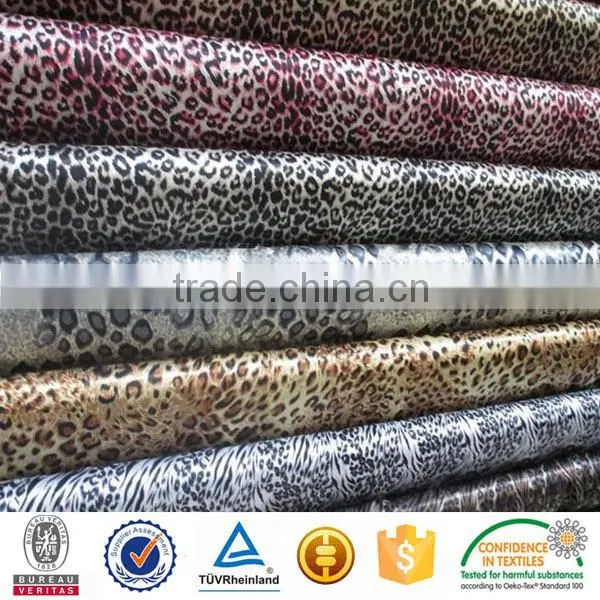 imitation rabbit hair animal print faux fur fabric for garment
