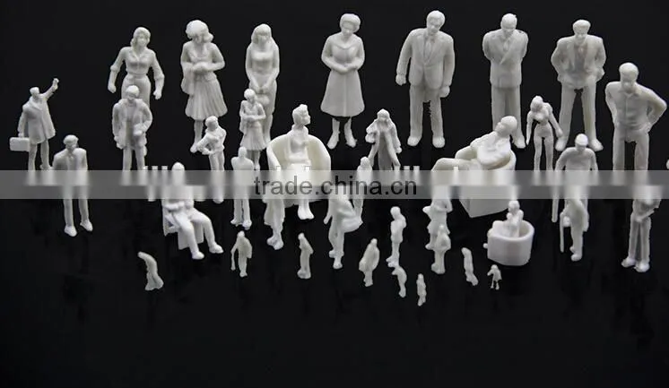 artificial model human white figure, scale models figure, model white figure for 1/150