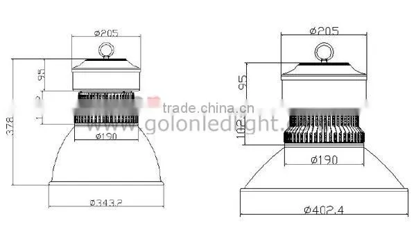 80w LED Bay Lamp DLC CE approval 5 years warranty High bay LED 80w lamps