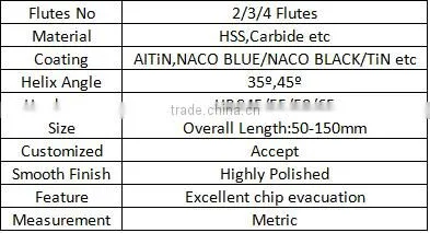 Solid Carbide Milling Cutters End Mills With Competitive prices