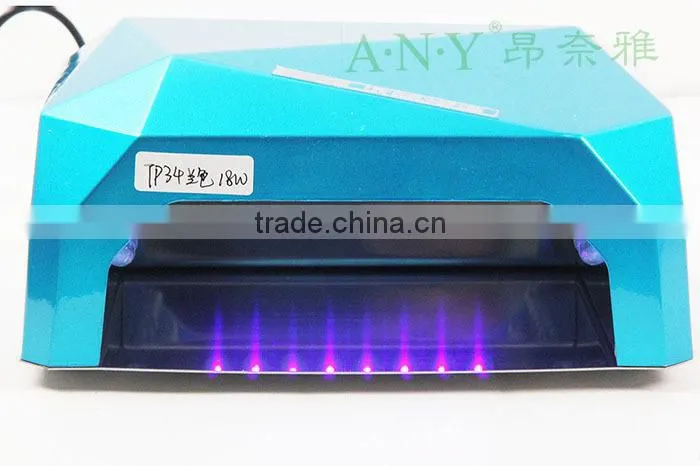 18W Nail Dryer (12WCCFL+6W Powerful LED )CCFL LED Nail Lamp Magnifying Lamp For Nail Art Led Nail Gel Polish Dryer