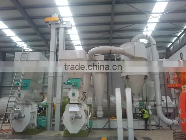 High fuel value 1.5-1.8t/h woodiness pellet production line