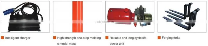 1500KG, 3500mm Walkie Half Electric forklift SPN15