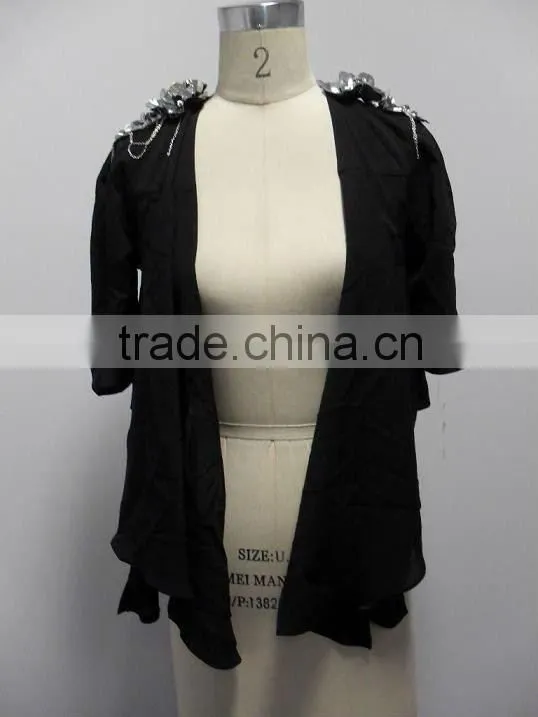 New style ladies fashion black jacket
