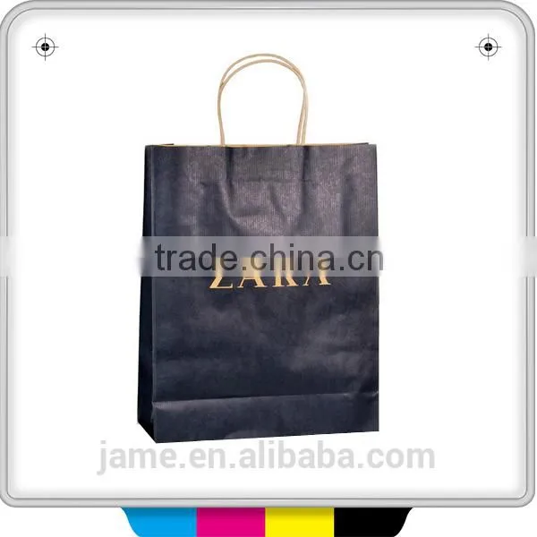 fashion cloth packaging paper gift bags with handles