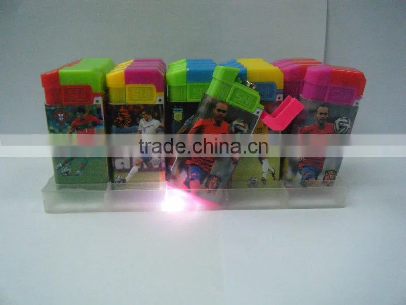 led windproof lighter with color laber