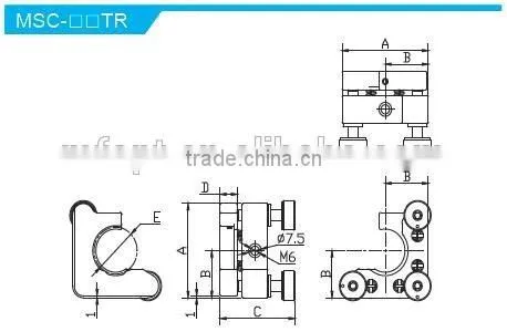 MSC-1.5TL Height of Center Height 30mm/high stability Kinematic C type Mounts with 3 adjusters/Kinematic Mount