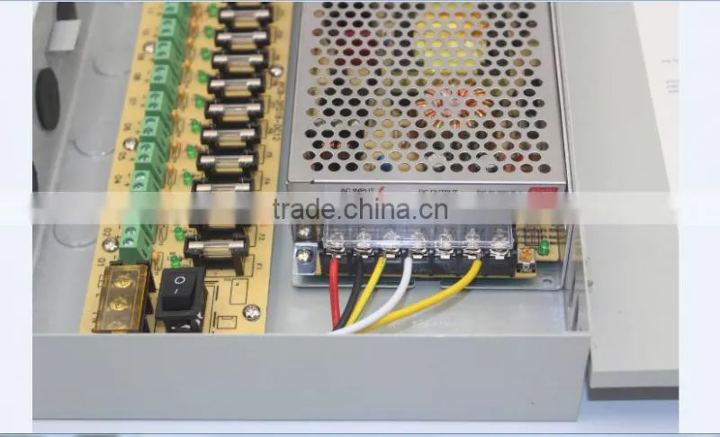 Manufacture 12V 15A psu box 18CH shunt filtering switch power supply box YJS-A032