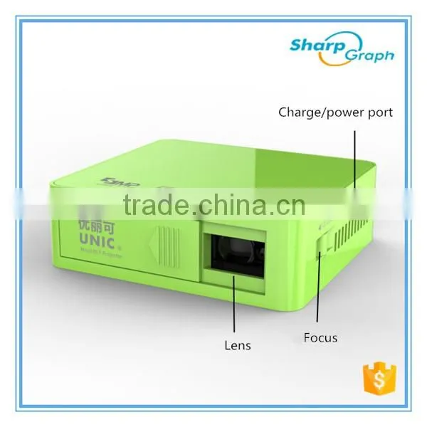 In Stock!!! 2016 UNIC Mini DLP Laser HDMI 3D Polarized Projector UC50 Outside Movie Projectors