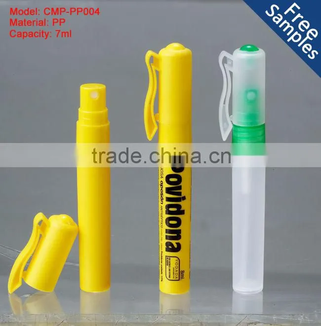 7ml Plastic Frosted Perfume buckle Spray Pen Bottle Wholesale With High Quality