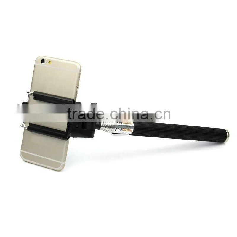 Selfie Extendable Wired Remote Shutter Handheld Selfie Stick Monopod For Phone