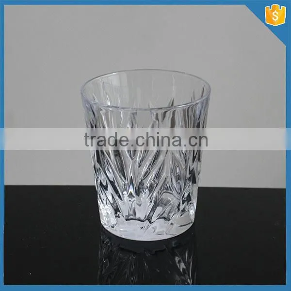 Old Fashion Carved Crystal Rock Glasses