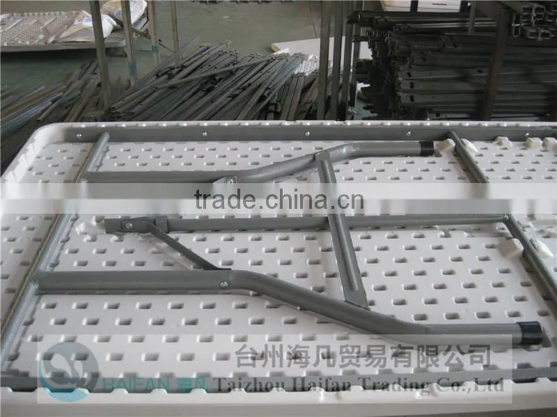 high quality plastic folding 8 seater dining table/hot sell price of plastic dining table for restaurant