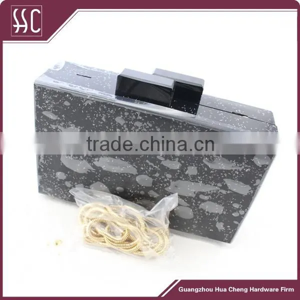 top sale fashion hard case acrylicy bag,customized black acrylic handbag