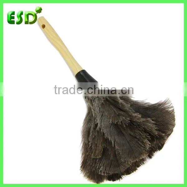 ESD Wooden Handle Ostrich Feather Duster,Anti-Static Duster