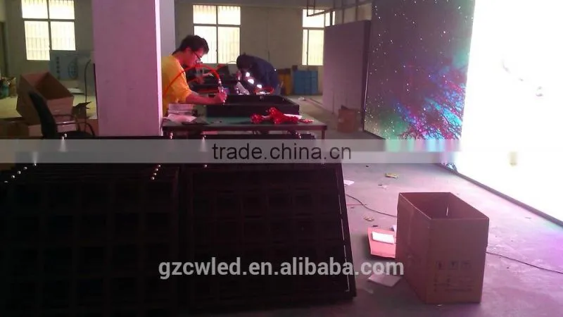 Guangzhou supplier easy movable best performance p6 outdoor full color led video stage rental display screen