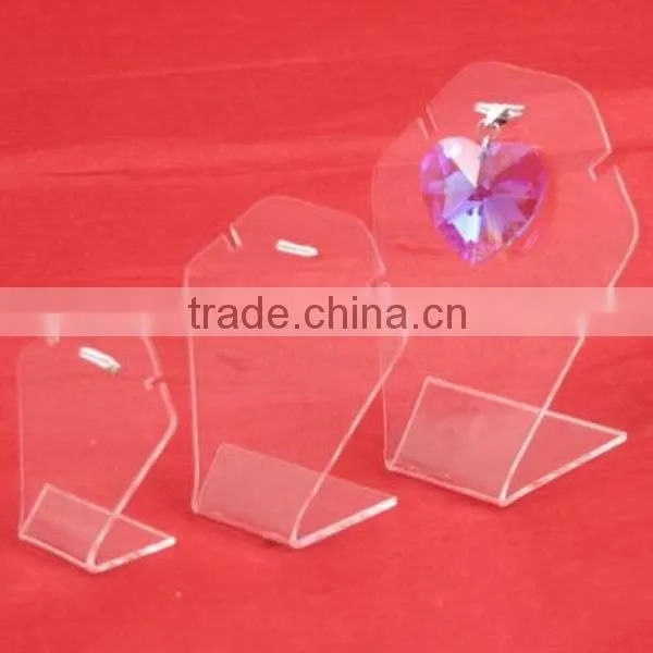 Low price latest acrylic portable jewelry display stand