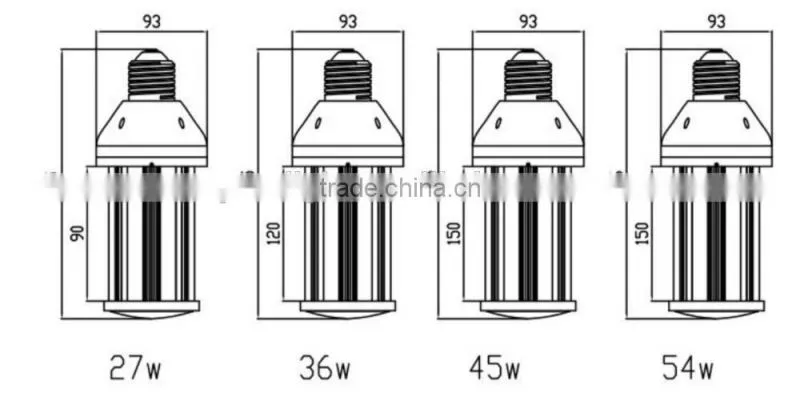 Professional manufacture BOMBILLA MAZORCA 36W cornlight
