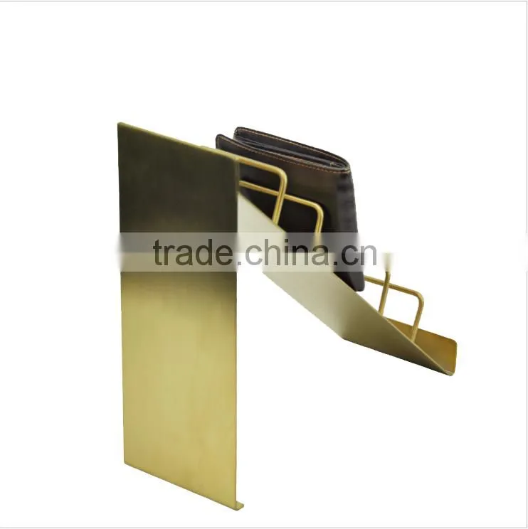 Polishing stainless steel purse display racks purse display stand