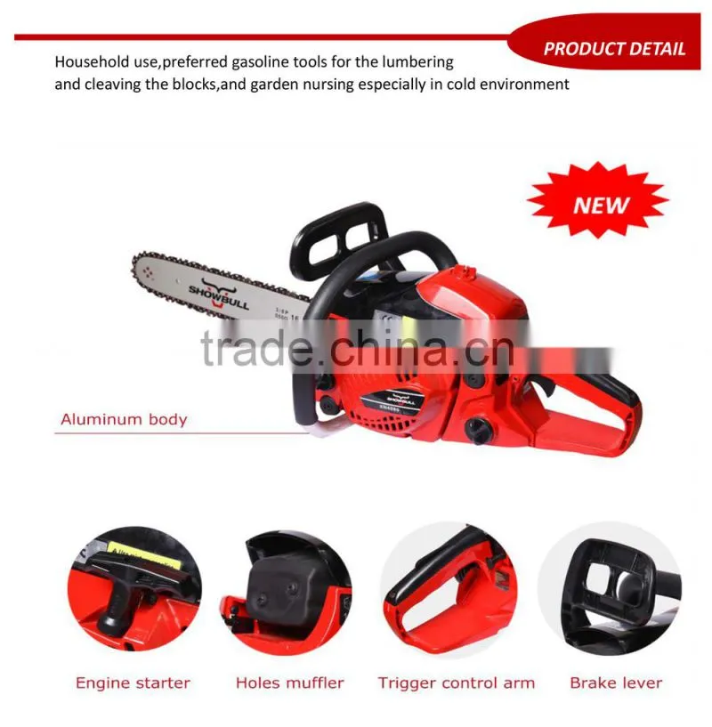 NEW small light gas chain saw with chinese bar walbro carburetor