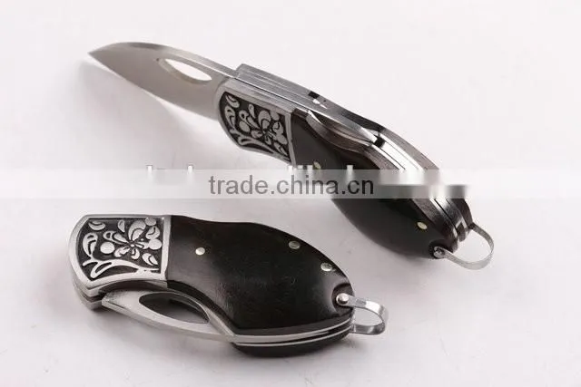 OEM 440 blade material copper handle small pocket gift knife