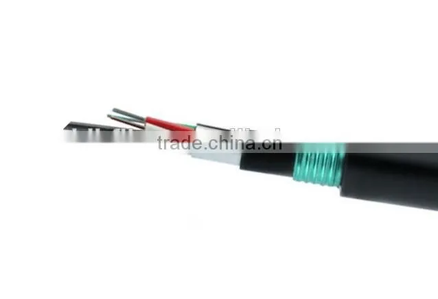 6 core Non-metallic Strength Member armored Cable, GYFTA53 fiber optic cable
