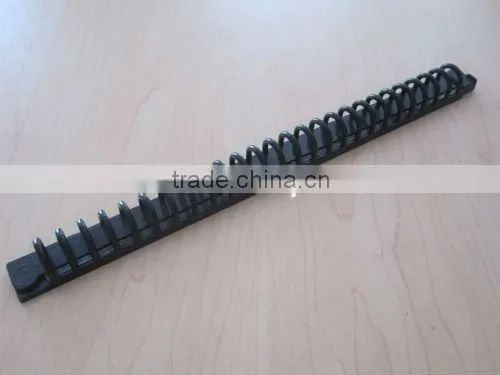 Plastic book binder rings