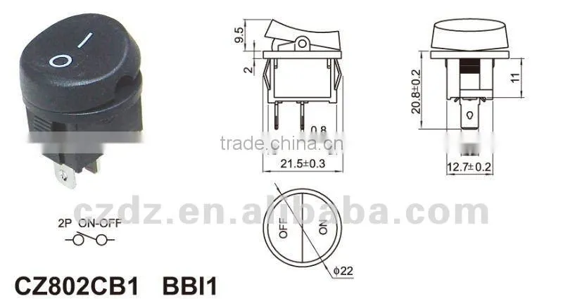 chzjcz/rocker switch,Automotive Rocker Switches/*-/-11//*-1 168579-Car Rocker Switch