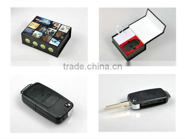 Hidden motion detection mini camera car key