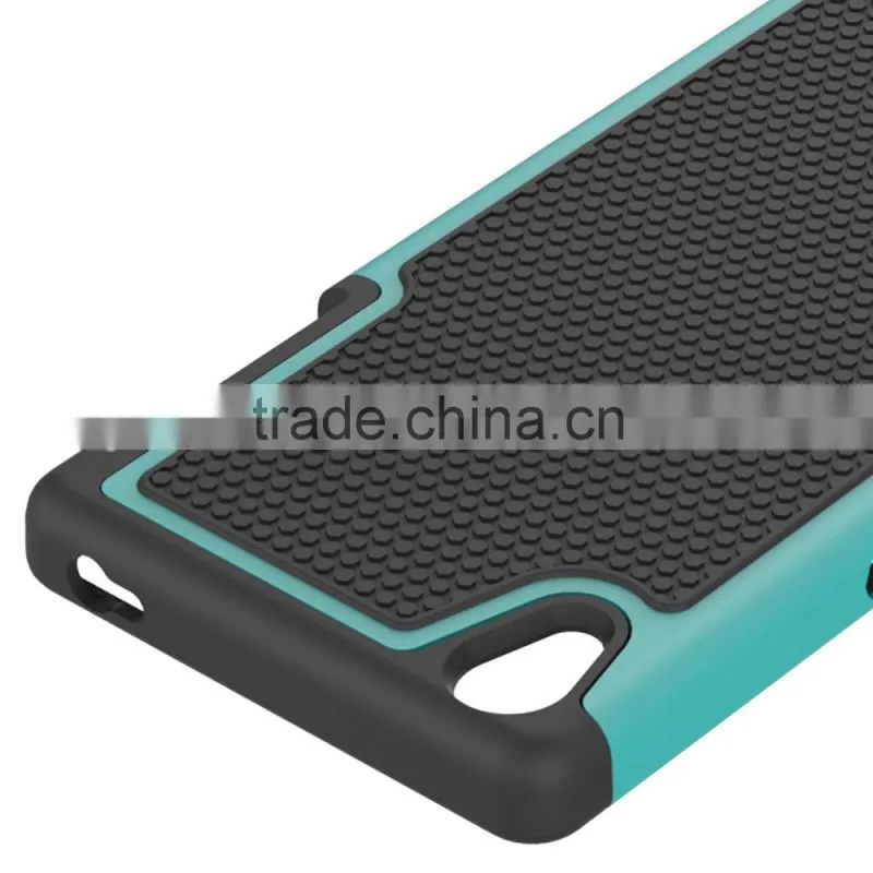 New arrival Football texture rugged silicone pc back cover protective case moblie phone case for sony xperia z5 alibaba china