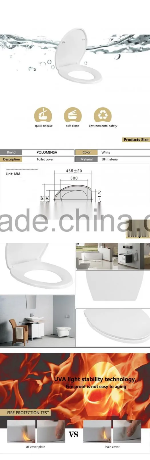 Elongated Toilet Seat For America UF Material