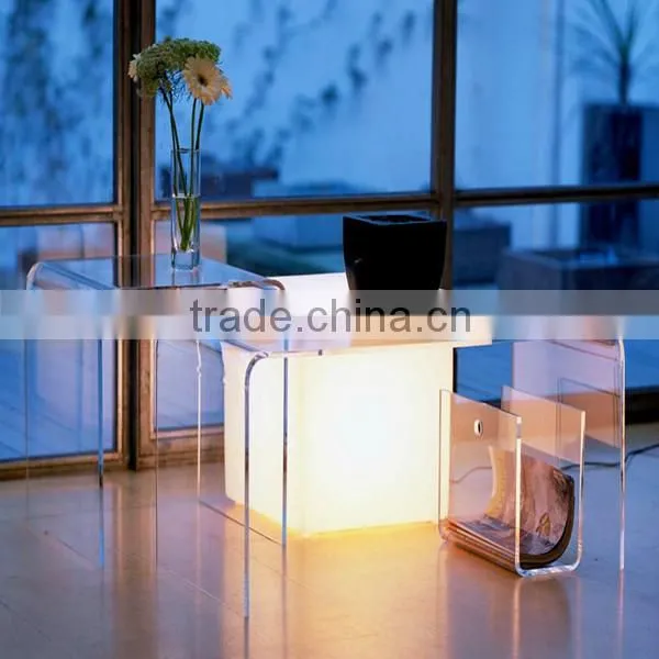 Multi purpose 3 pieces clear acrylic riser/acrylic shelf risers