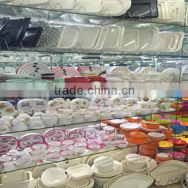 wholesale Food grade silicone housewares melamine tableware