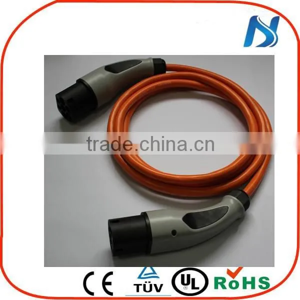 China supplier IEC 62196-2 male to female 32A Ev Charging Cable, 5meters
