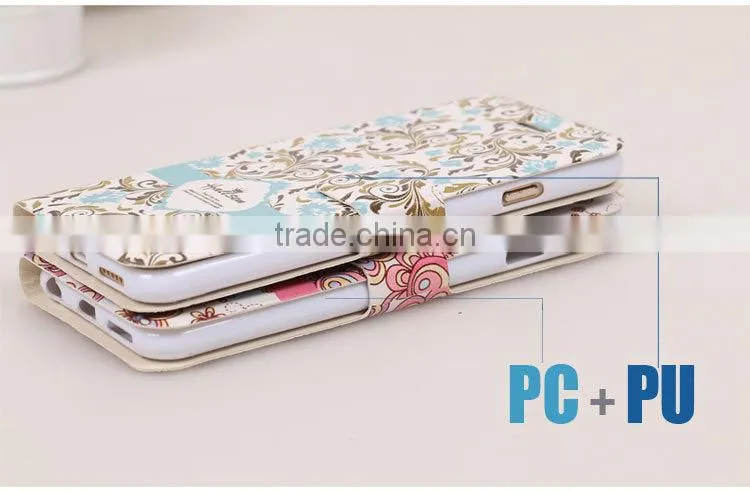 LZB flip leather cover for iphone 5c cell phone case