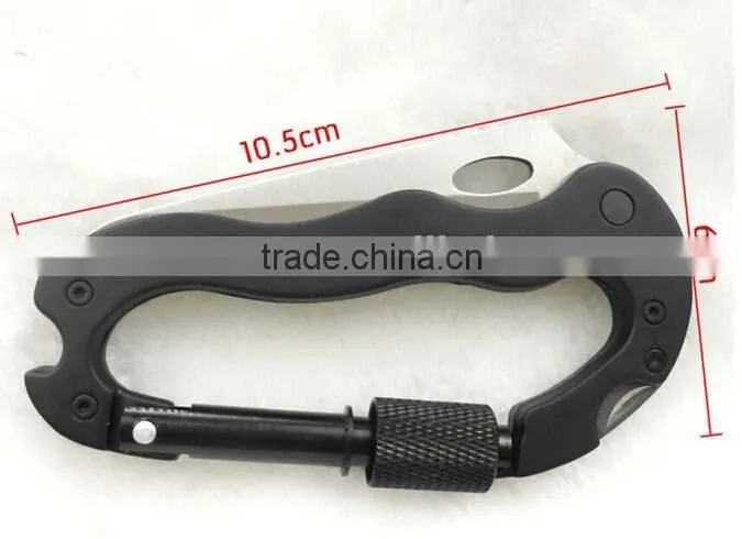2015 the newest design and the most popular multi- funtion aluminum carabinner with many colors