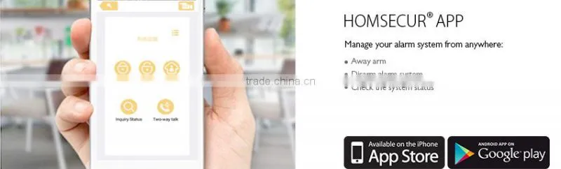 Smart X8 gsm wifi alarm security with Intercom function answer calls like with a cell phone