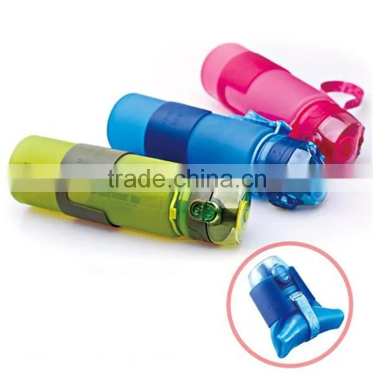 New Design 2016 Outdoor Sport Foldable Silicone Water Bottle