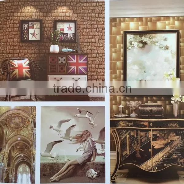 brick design pvc wallpaper 3d visual effects